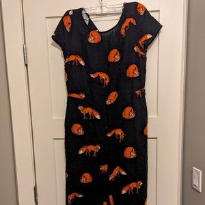 Medium Modcloth Fox Jumpsuit